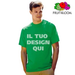 T-shirt unisex Fruit of the Loom cotone 160gr