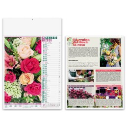 Calendario Illustrato Fiori