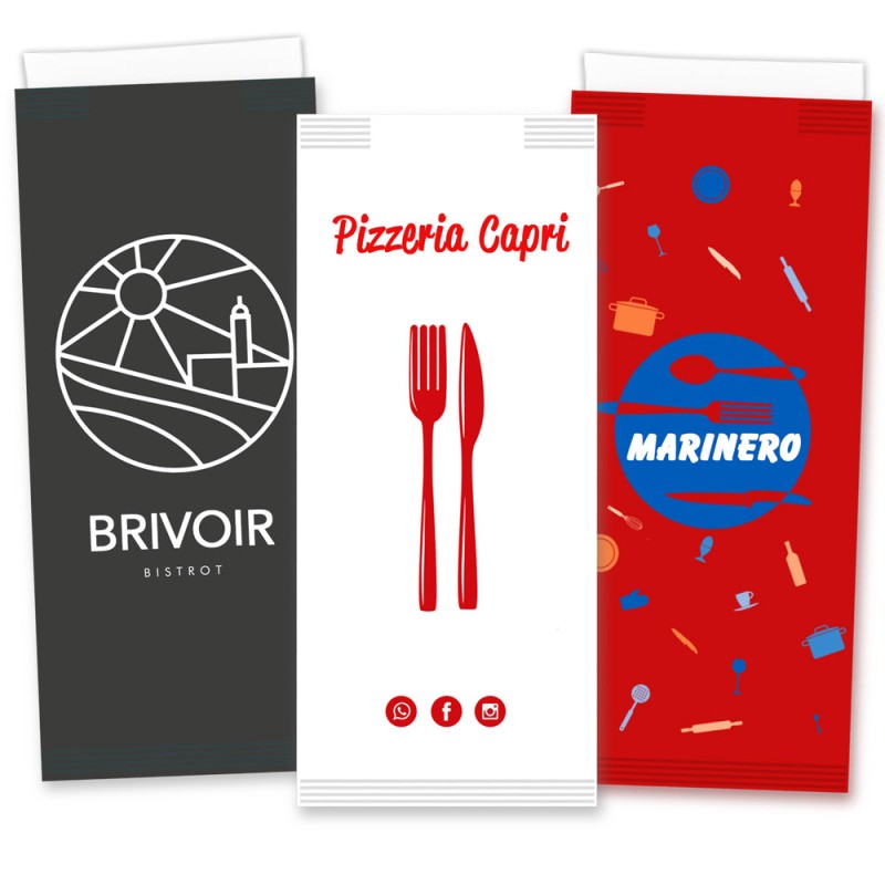 portaposate con tovagliolo