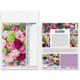 Calendario Illustrato Fiori