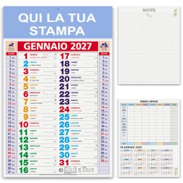 Calendario Olandese multicolor