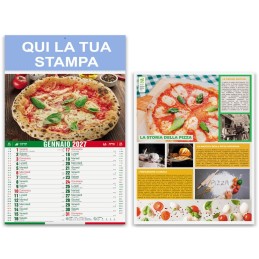 Calendario Illustrato Pizza