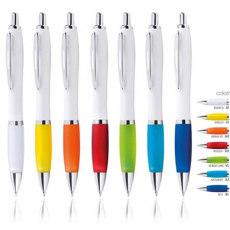 Penna a scatto in plastica e metallo