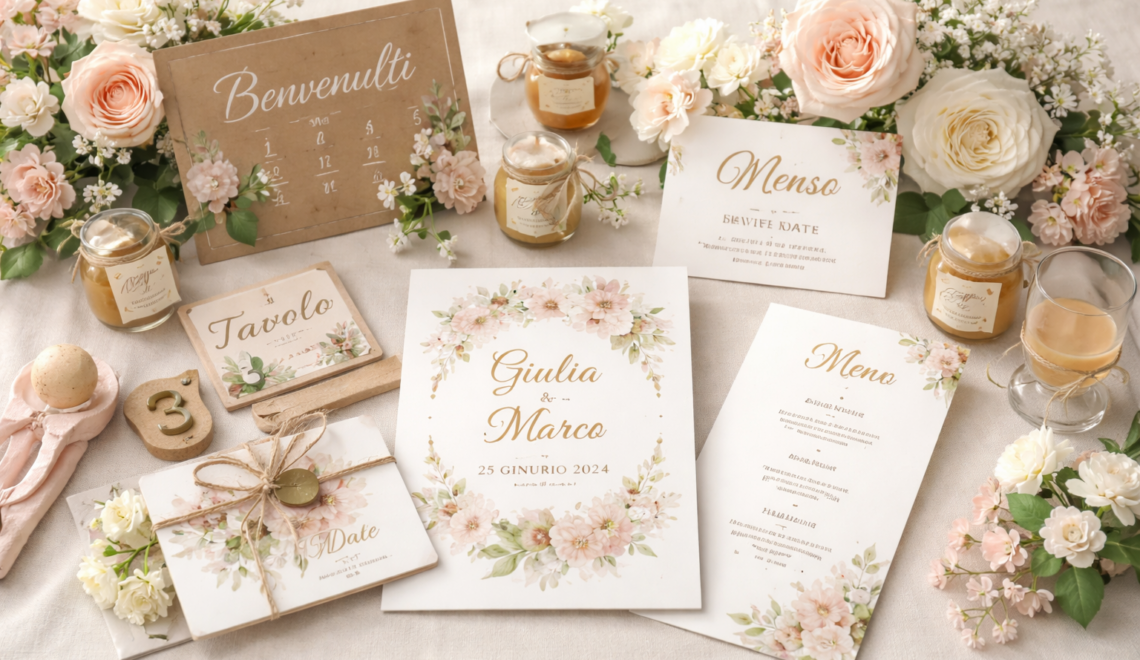 Cosa stampare per un matrimonio: guida completa a tutti i materiali personalizzati